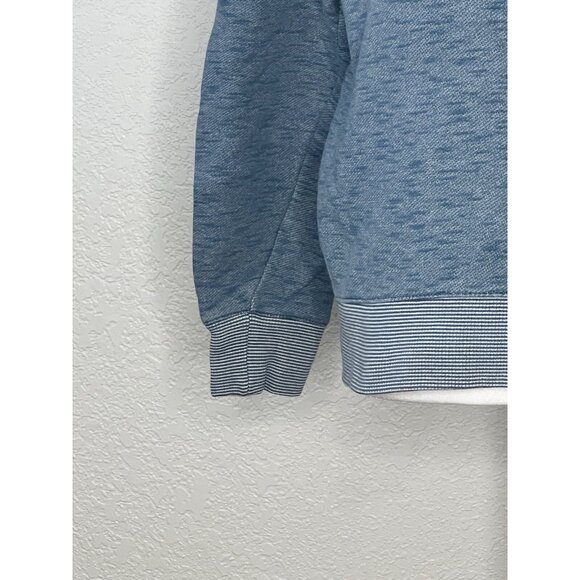 Women’s Columbia Sweatshirt High Neck Collar With Drawstrings Sz S Blue - Picture 3 of 9